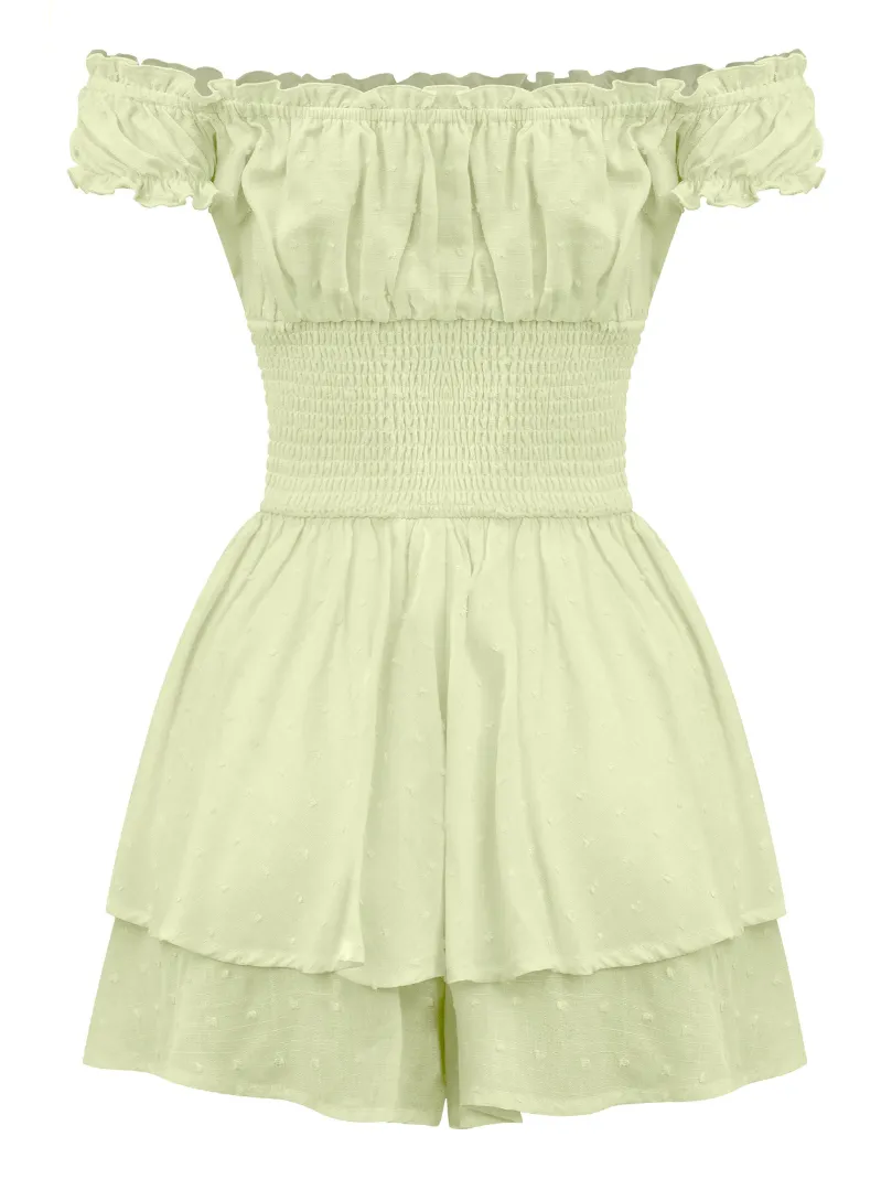 Emily Flare Romper (Sage)