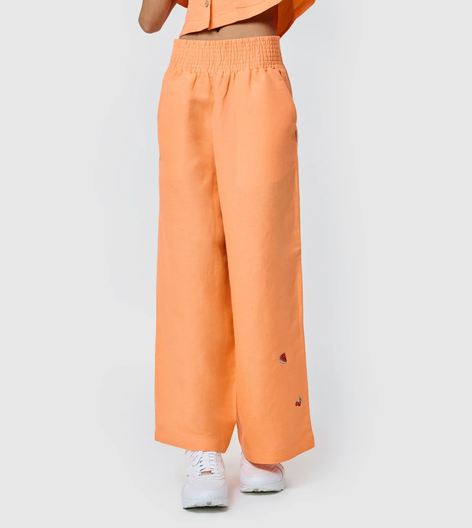 F5 High Waist Linen Pants