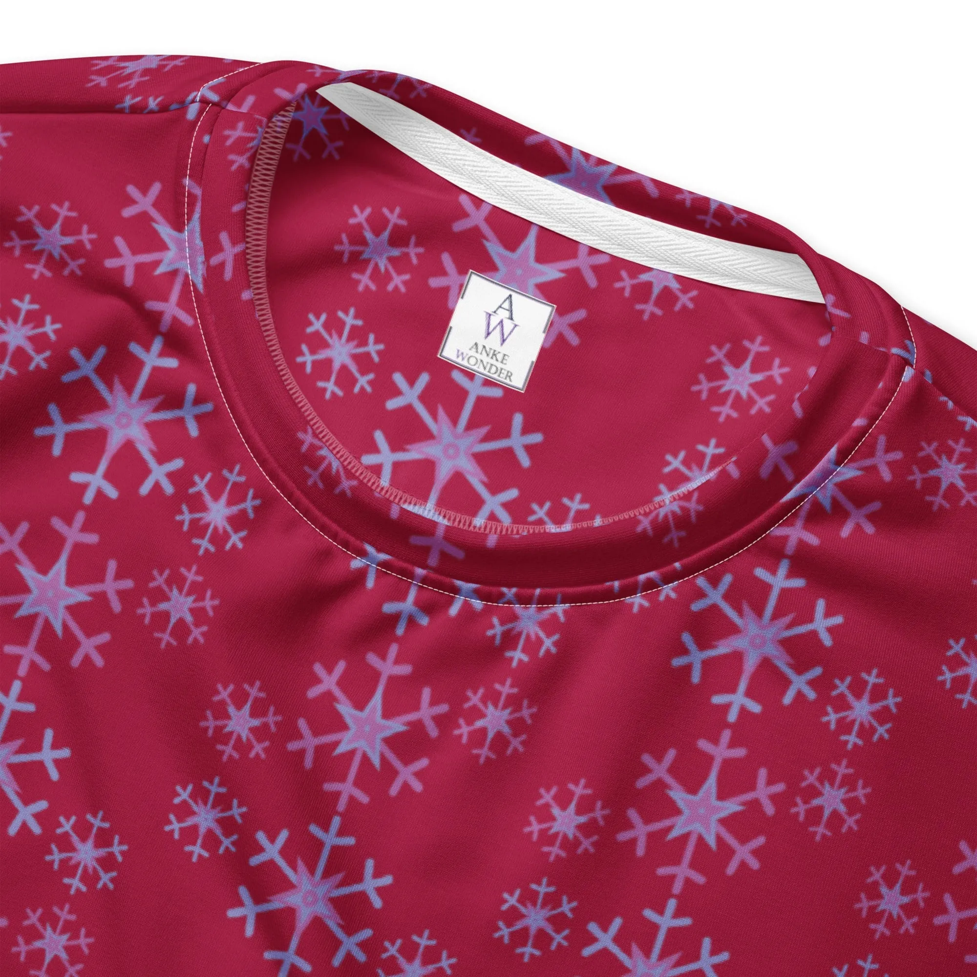Festive Snowflake Women's Recycled Polyester Sweatshirt