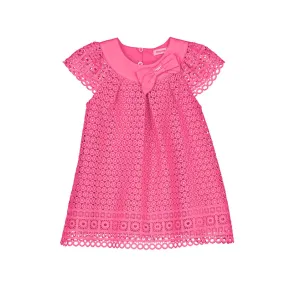 Fucsia guipur dress - Mayoral