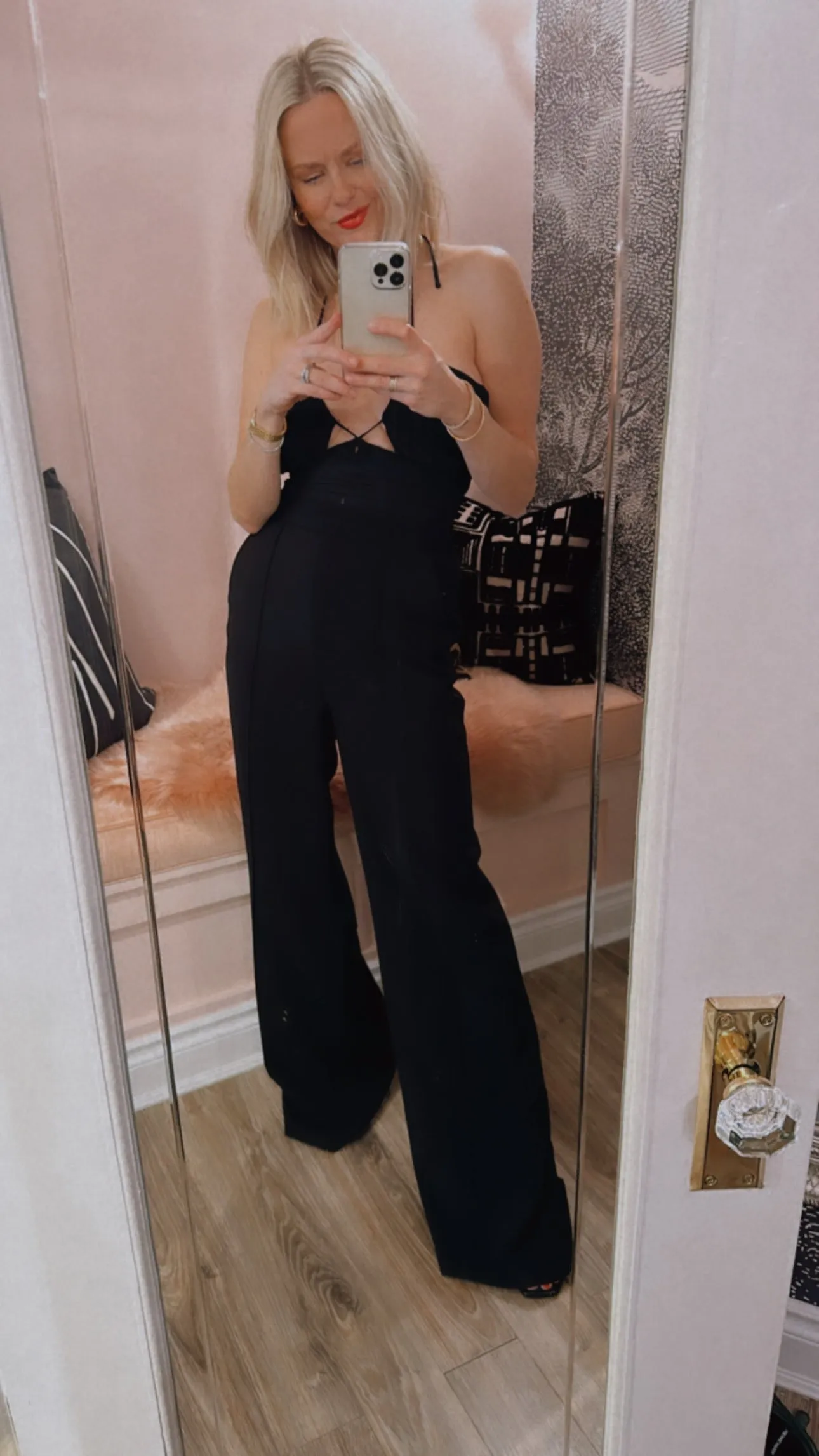 'Gala' Pleated Cutout Jumpsuit