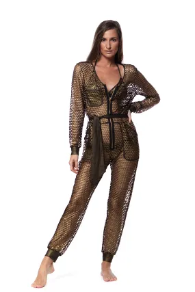Go Fish Metallic Jumpsuit
