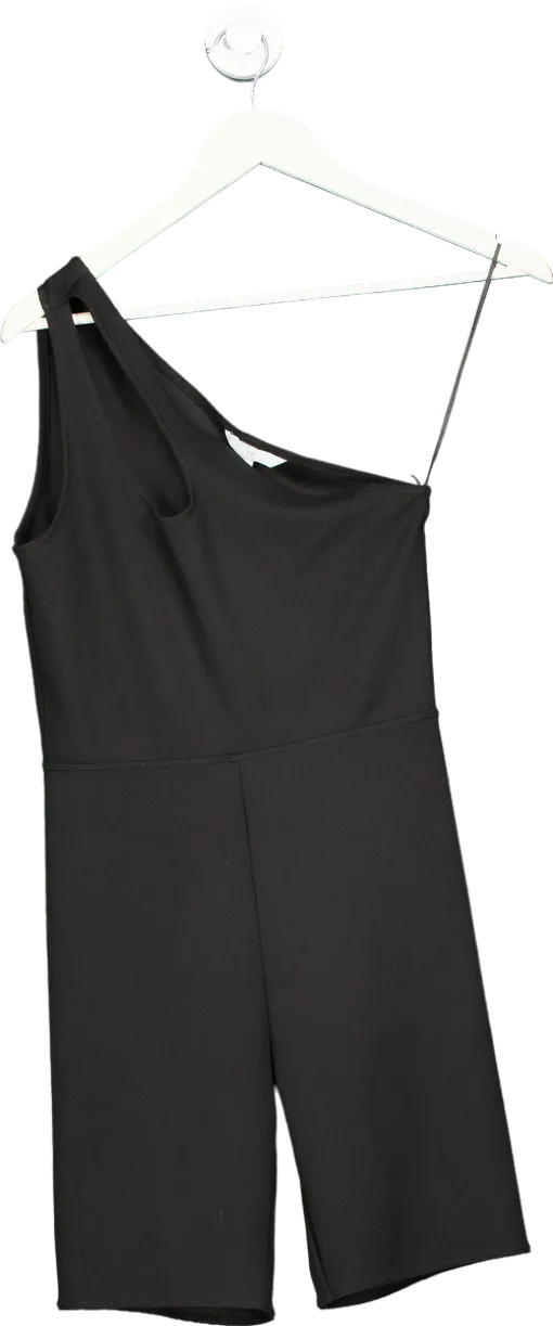 H&M Black One-Shoulder Jumpsuit UK S