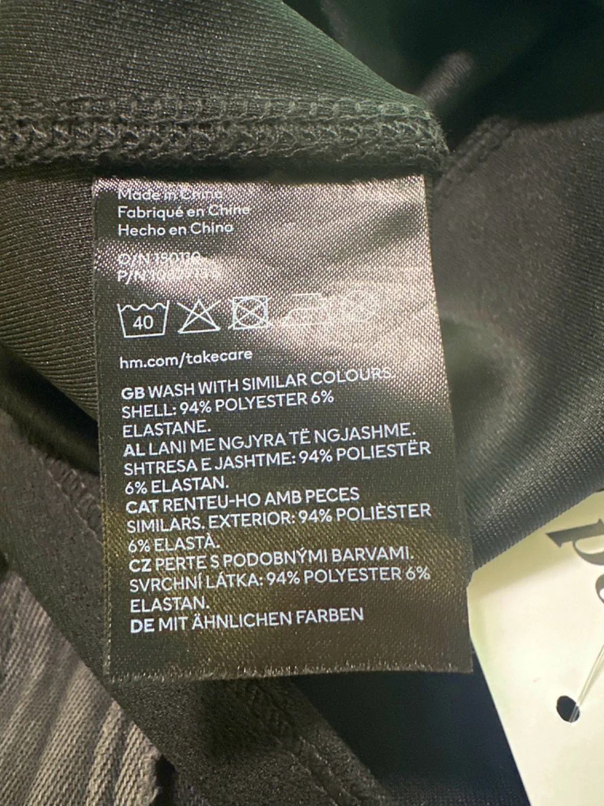 H&M Black One-Shoulder Jumpsuit UK S