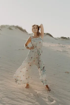 Harlow Jumpsuit - soft turquoise