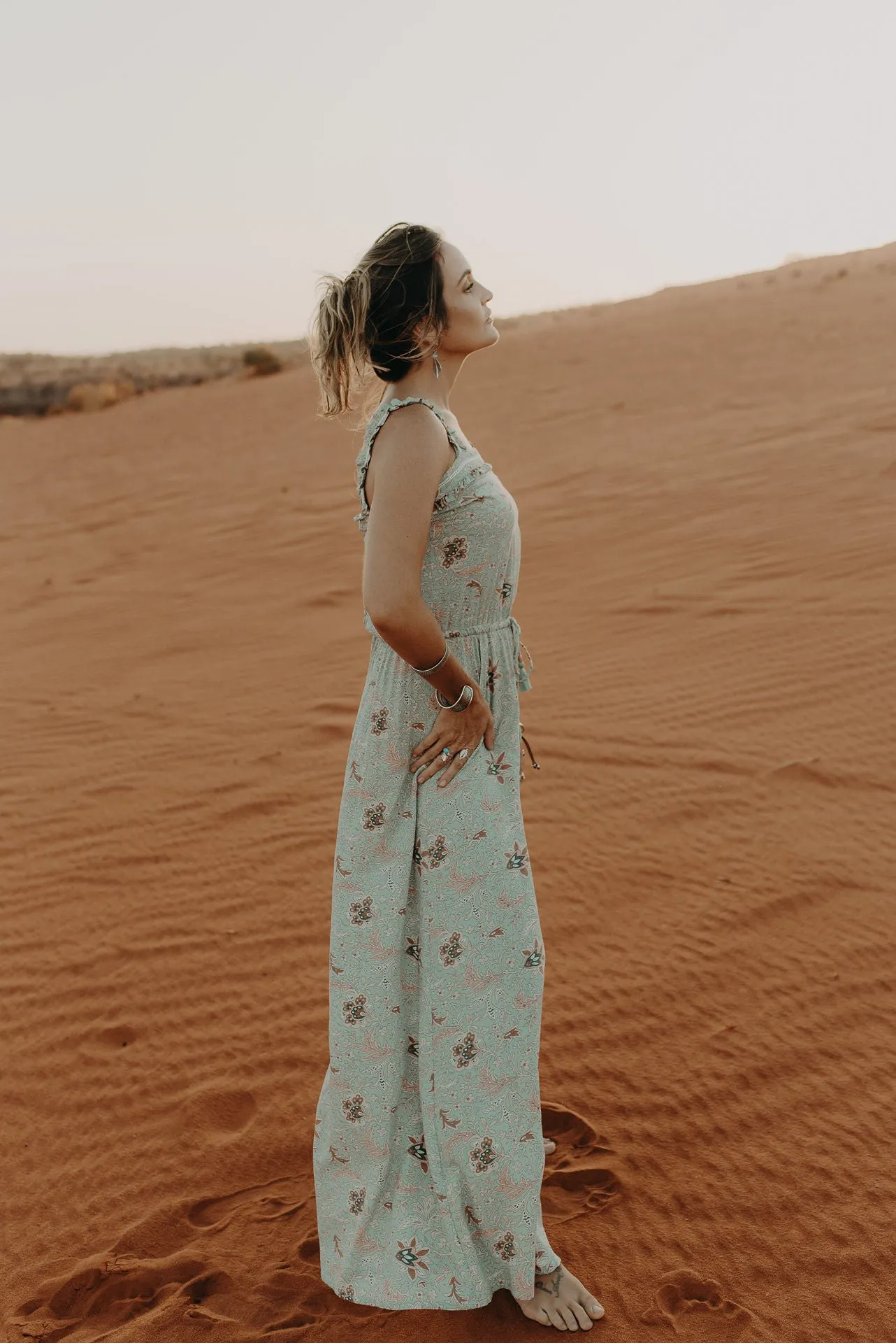 Harlow Jumpsuit - soft turquoise