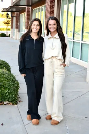 High waist wide leg sweatpants