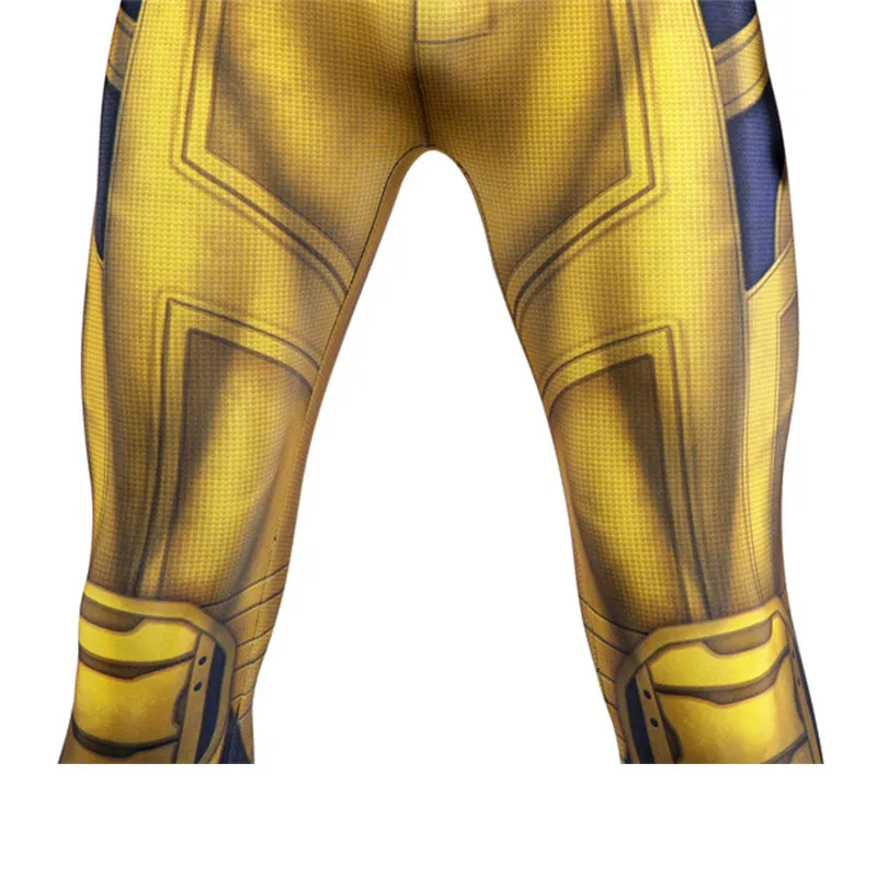Hugh Jackman Superhero Wolverine Jumpsuit Deadpool 3 Wolverine Yellow Cosplay Costume Sleeveless Version