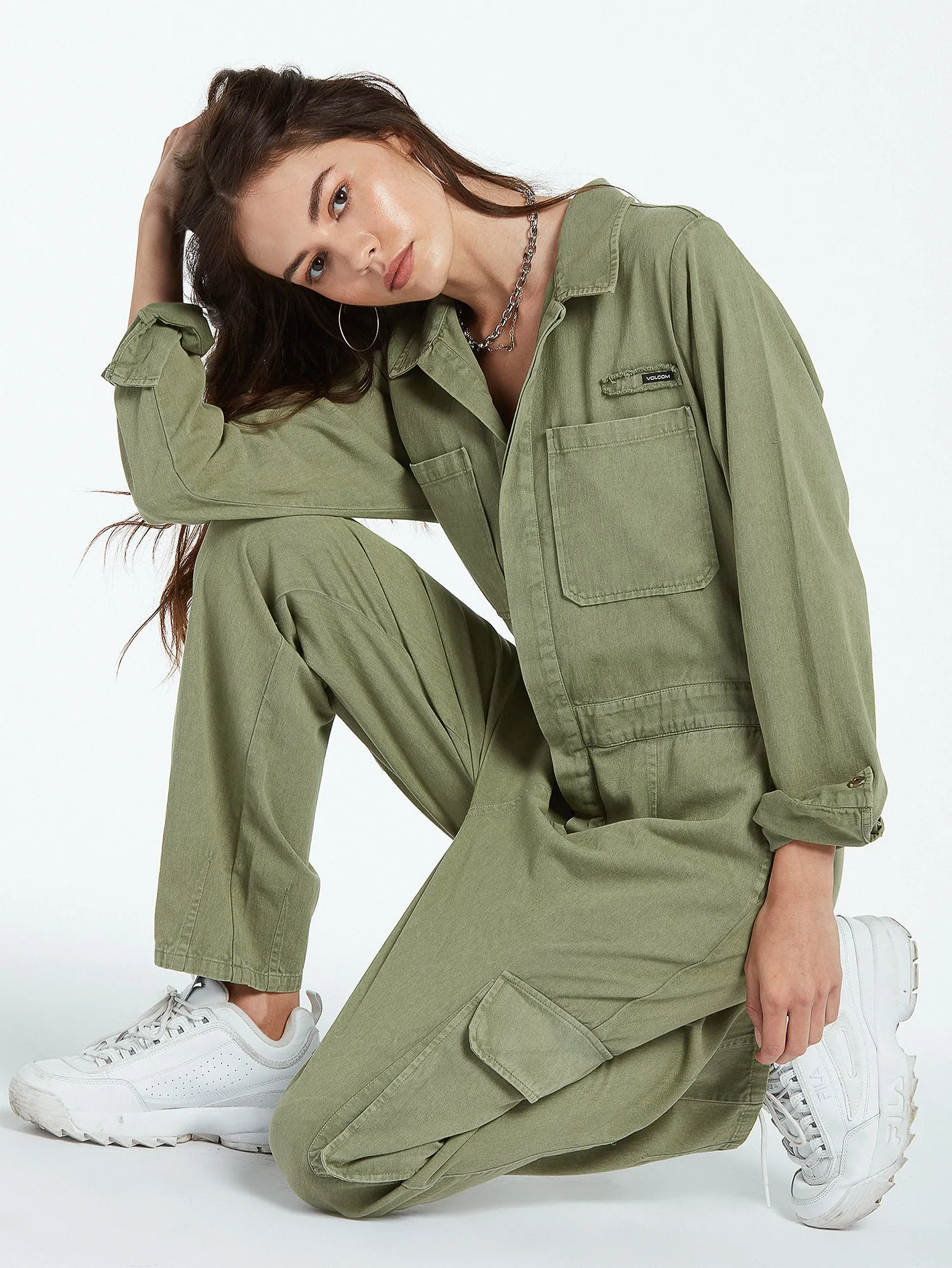 Inflight Safari Jumpsuit - Light Army