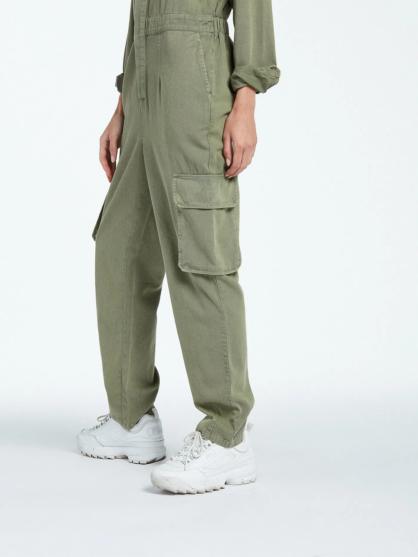 Inflight Safari Jumpsuit - Light Army