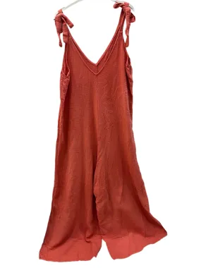 Italian Strappy Cotton Gauze Jumpsuit One Size