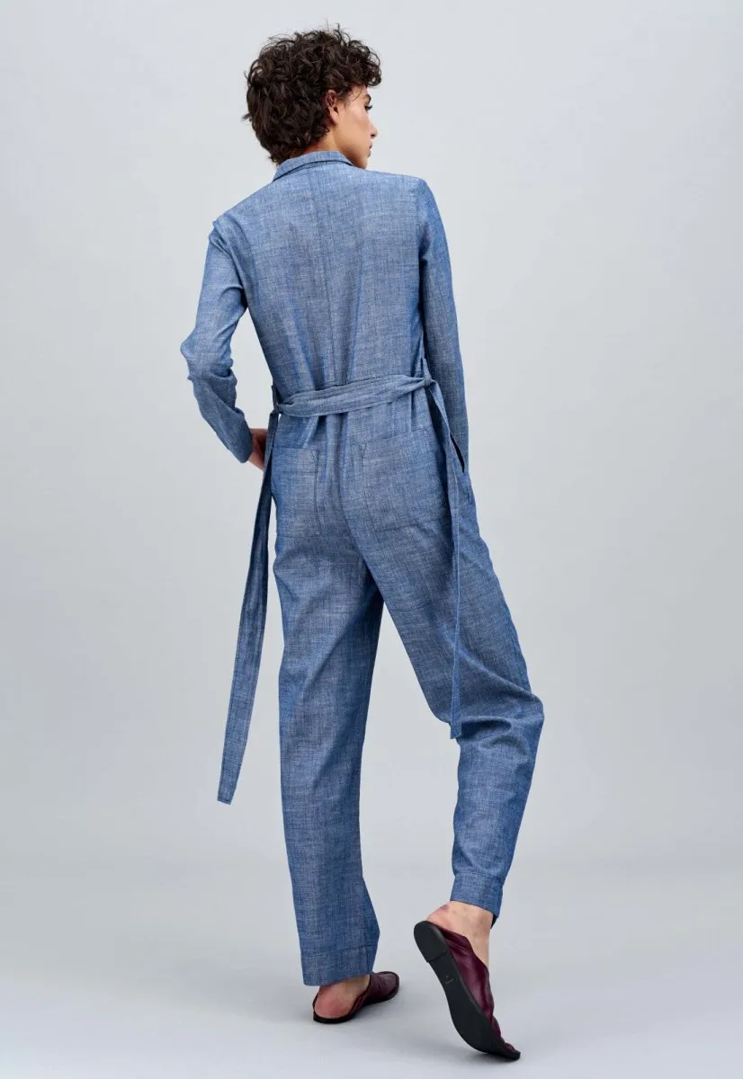 Janelle Jumpsuit | Light Denim Indigo