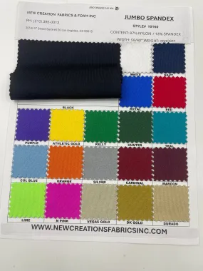 Jumbo Nylon Spandex/58" Wide/350 GSM. (by the yard)