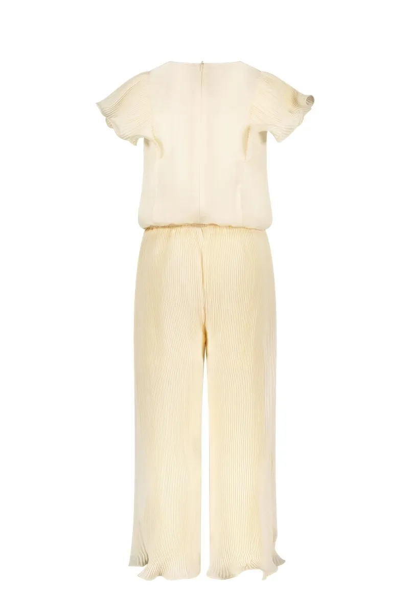 KESRA plissé jumpsuit Ivory