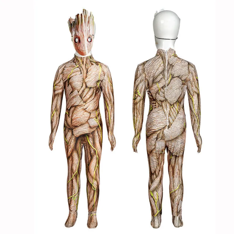 Kids Groot Costume Guardians of the Galaxy Groot Halloween Cosplay Mask BEcostume Style 2