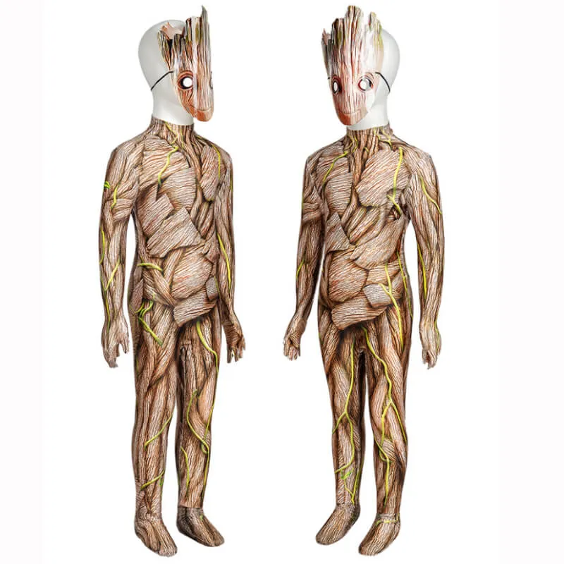 Kids Groot Costume Guardians of the Galaxy Groot Halloween Cosplay Mask BEcostume Style 2