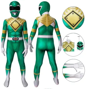 Kids Power Rangers Jumpsuit Red Ranger Cosplay Costume Halloween Carnival Suit