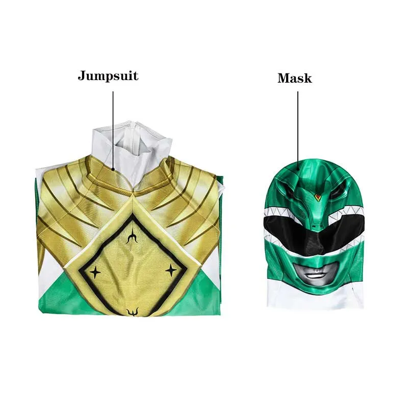 Kids Power Rangers Jumpsuit Red Ranger Cosplay Costume Halloween Carnival Suit