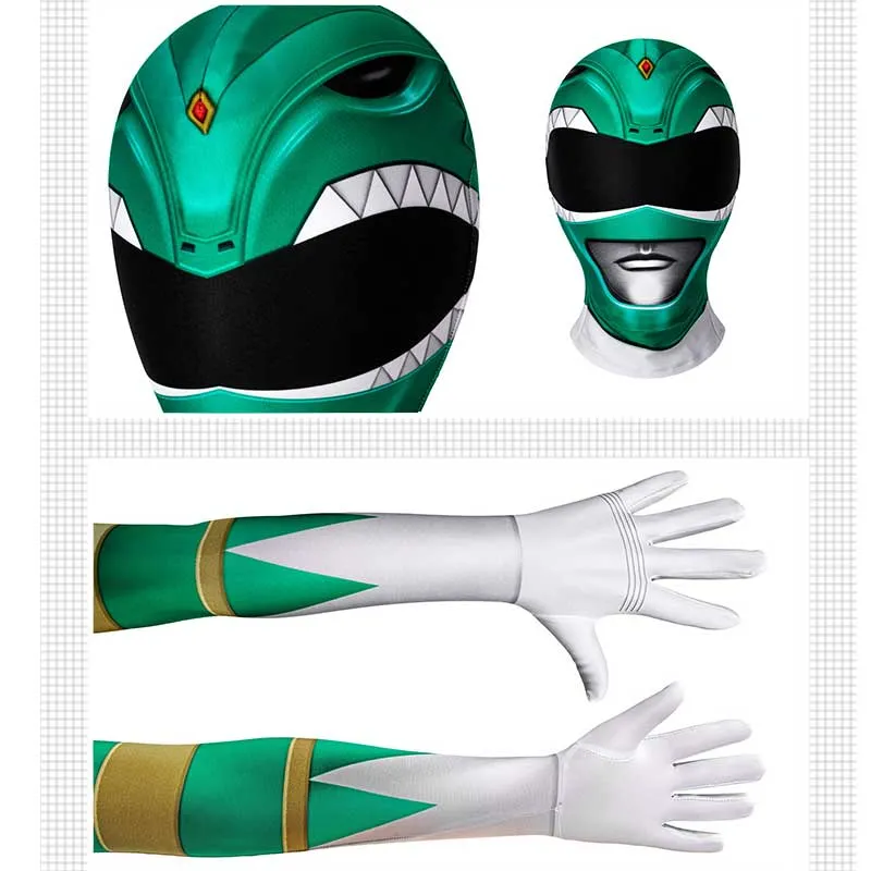 Kids Power Rangers Jumpsuit Red Ranger Cosplay Costume Halloween Carnival Suit