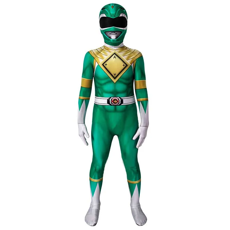 Kids Power Rangers Jumpsuit Red Ranger Cosplay Costume Halloween Carnival Suit