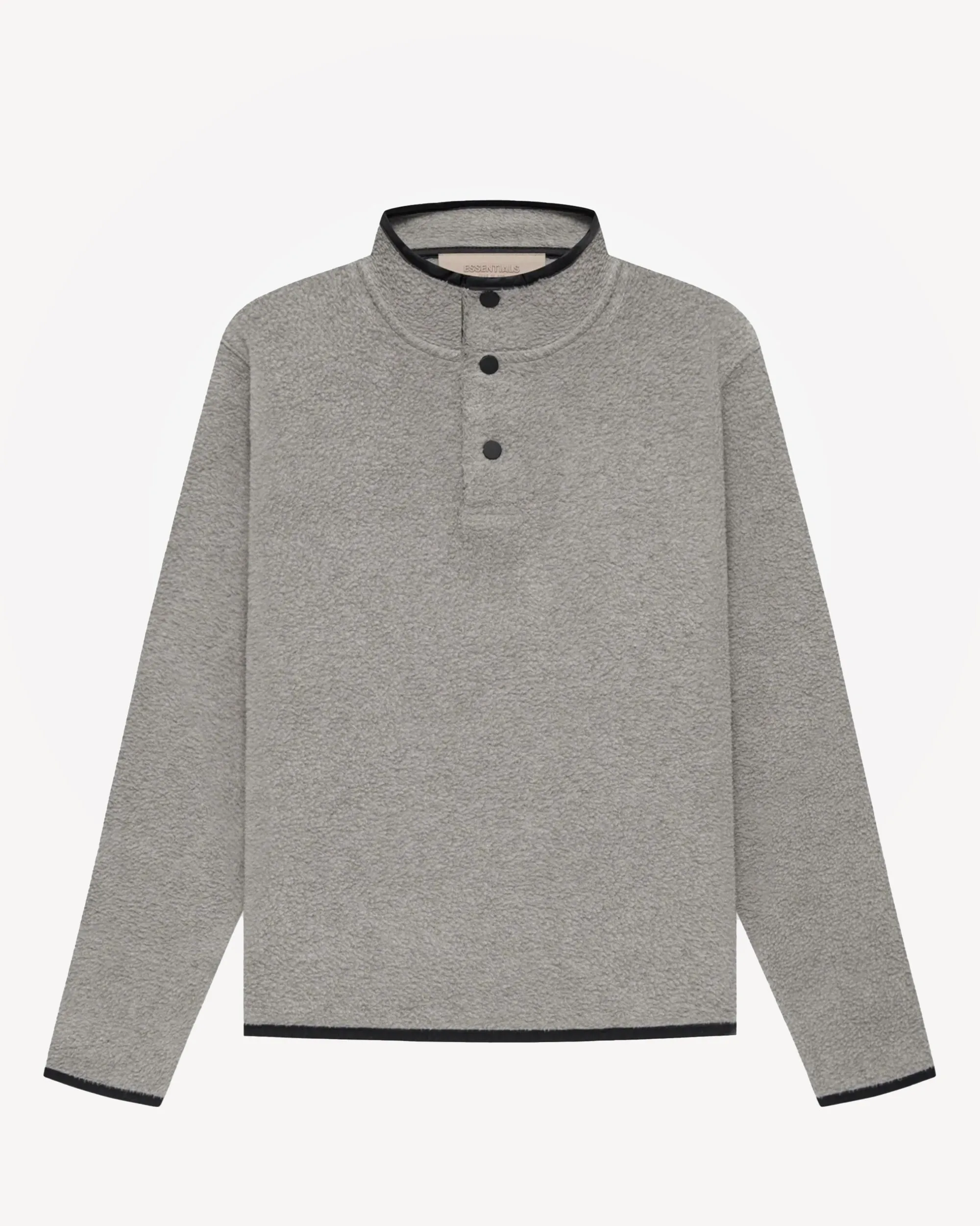 Kids' Zip Pullover in Dark Oatmeal