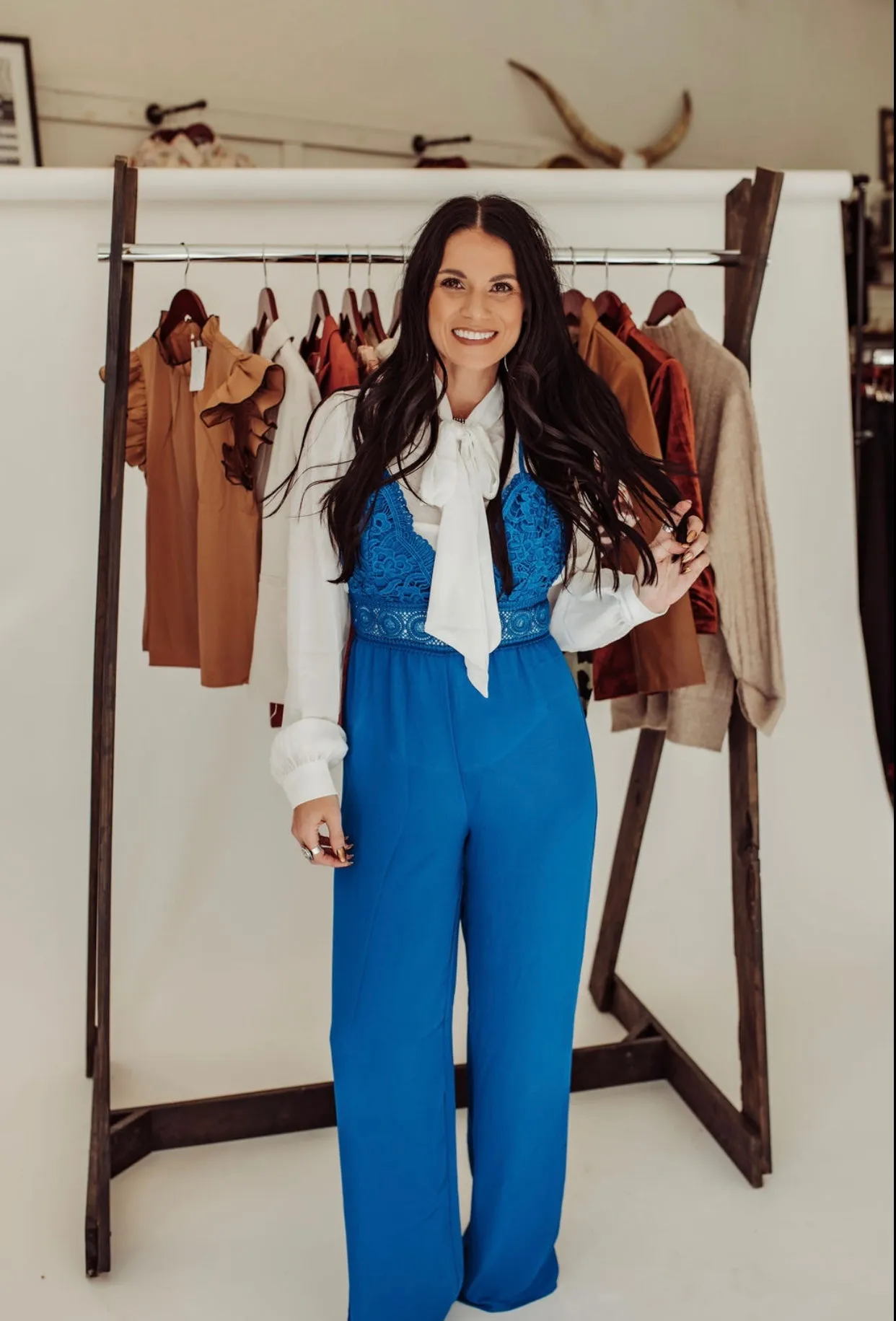 Kimberly royal blue jumpsuit
