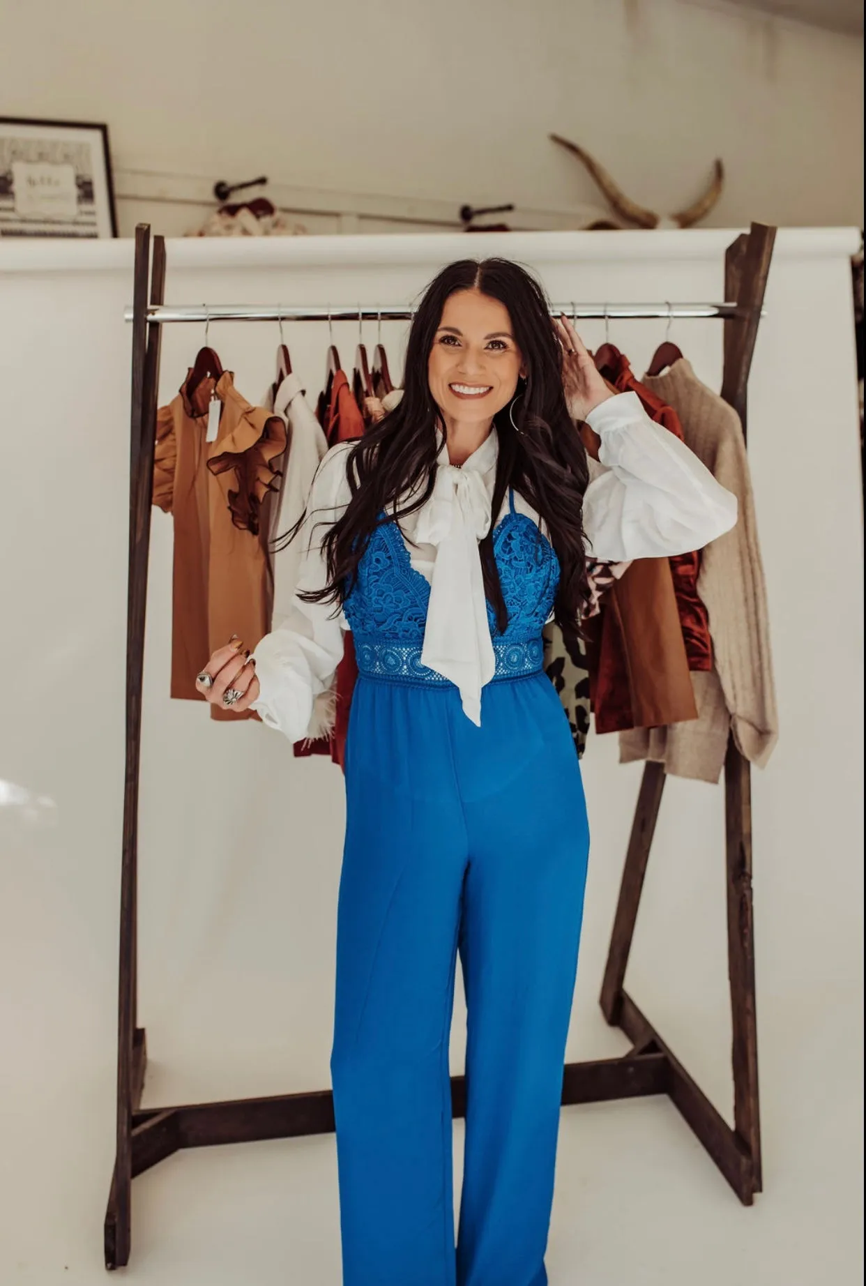 Kimberly royal blue jumpsuit