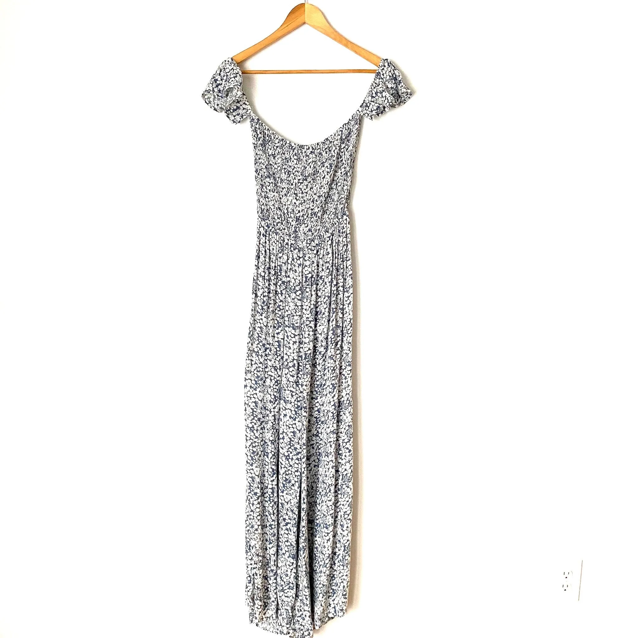 Kiwi   Punch Blue Floral Jumpsuit- Size L