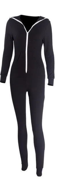 Ladies comfy one piece fashion onesie jumpsuit bodysuit