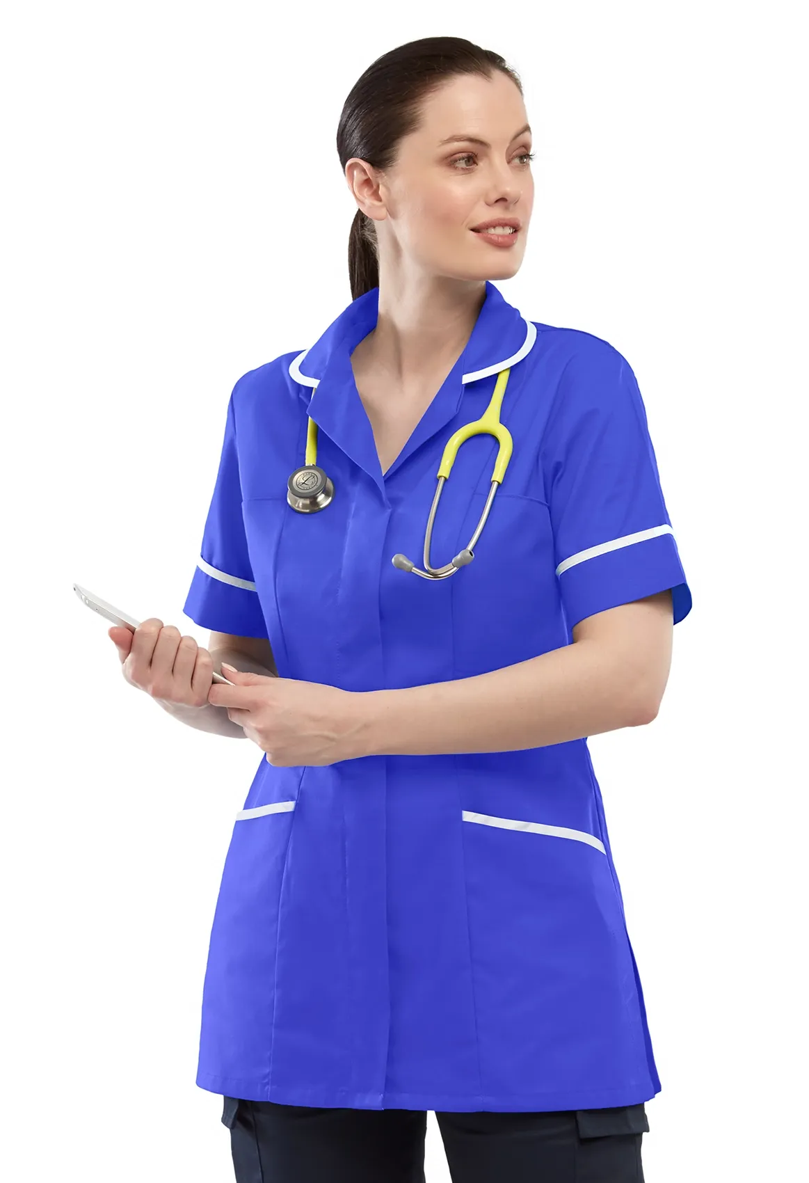 Ladies Heavyweight Tunic | Hospital Blue
