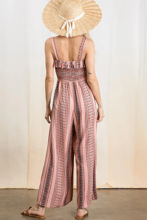 Layla Smocked Jumpsuit
