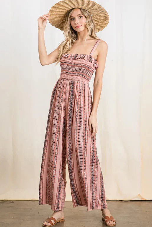 Layla Smocked Jumpsuit