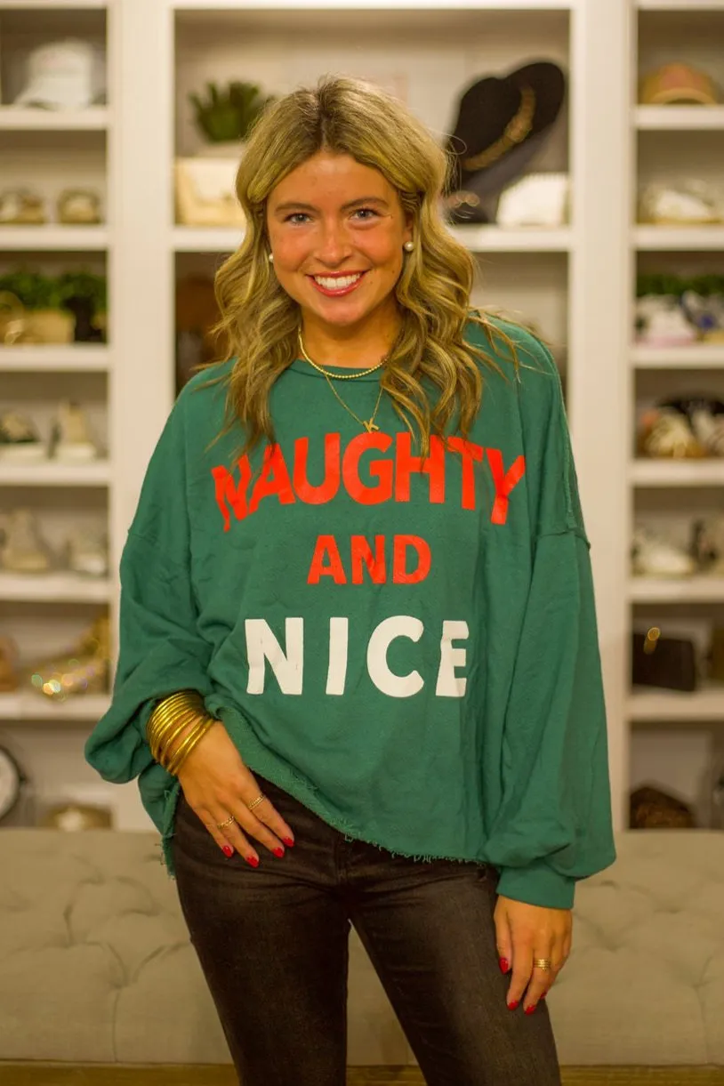 Letter Print Solid Terry Sweatshirt Top