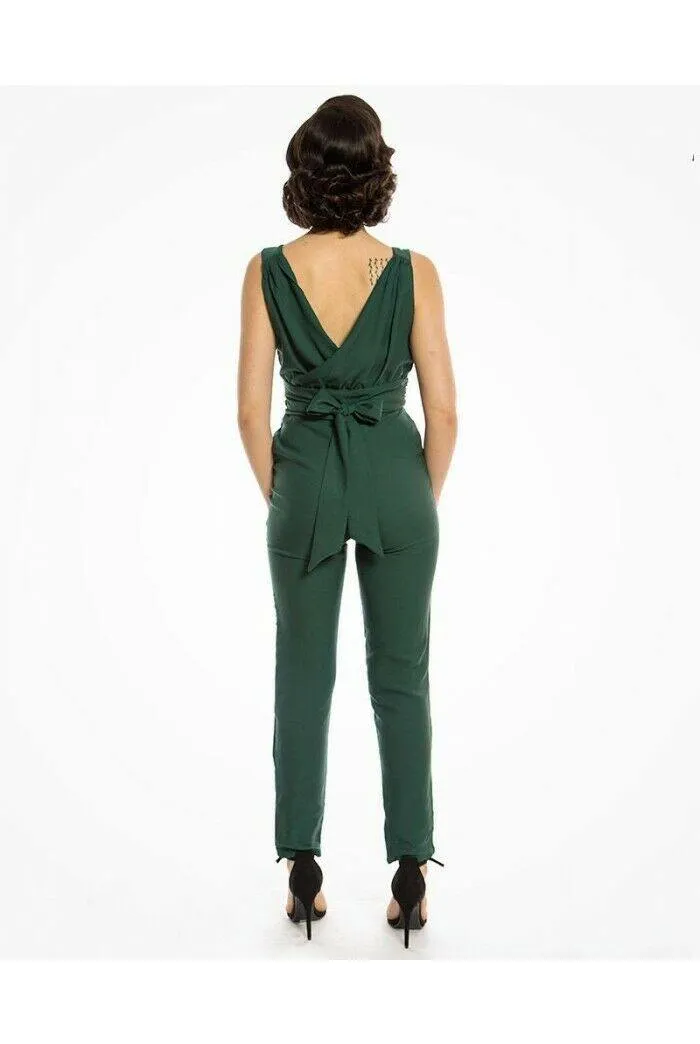 Lindy Bop Johannah Emerald  Cute Jumpsuit - Rare