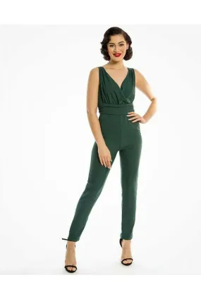 Lindy Bop Johannah Emerald  Cute Jumpsuit - Rare