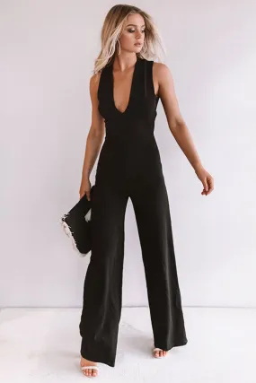 Live From The Red Carpet Jumpsuit in Black