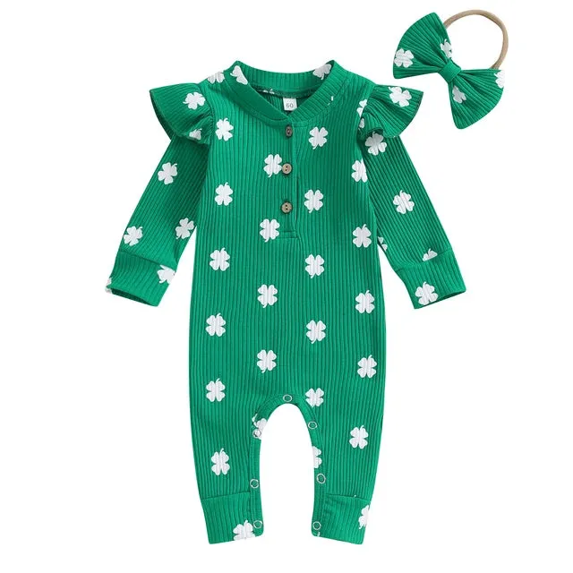 LUCKY Ribbed Jumpsuit with Headband
