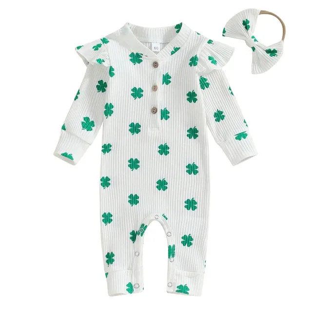LUCKY Ribbed Jumpsuit with Headband