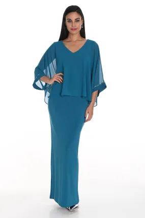 Lyman Dress 249026-TB Teal/Blue