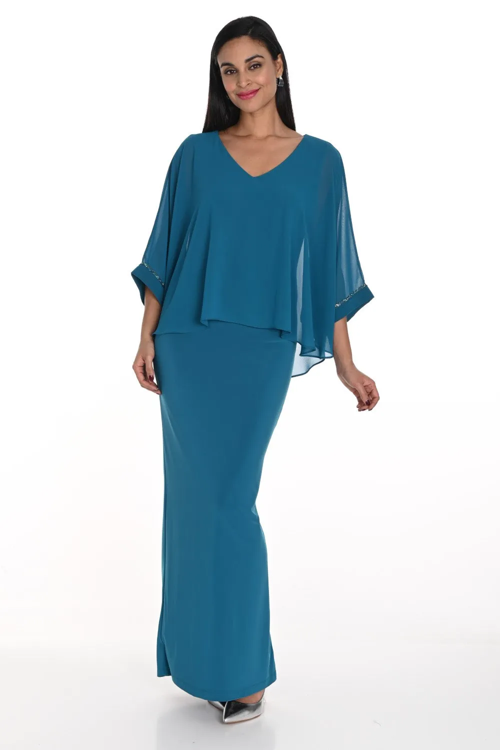 Lyman Dress 249026-TB Teal/Blue