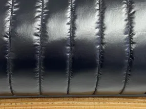 Macklin by Modelo Fabrics Black Straight Satin Quilted Fabric by 1/2 Metre*