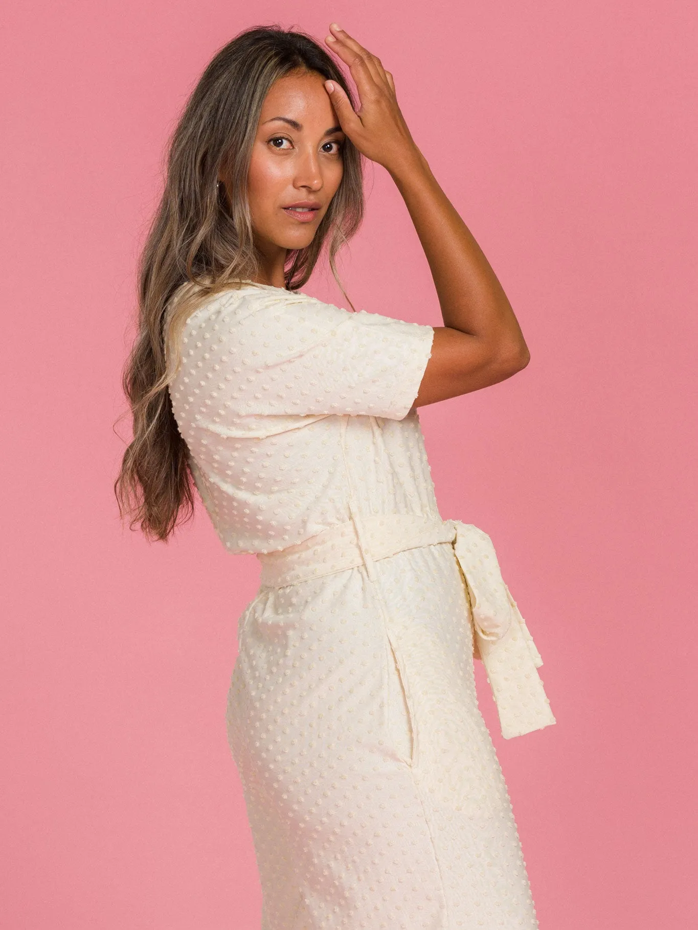 Manuela Jumpsuit Creme Dot
