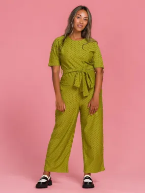 Manuela Jumpsuit Olive Dot