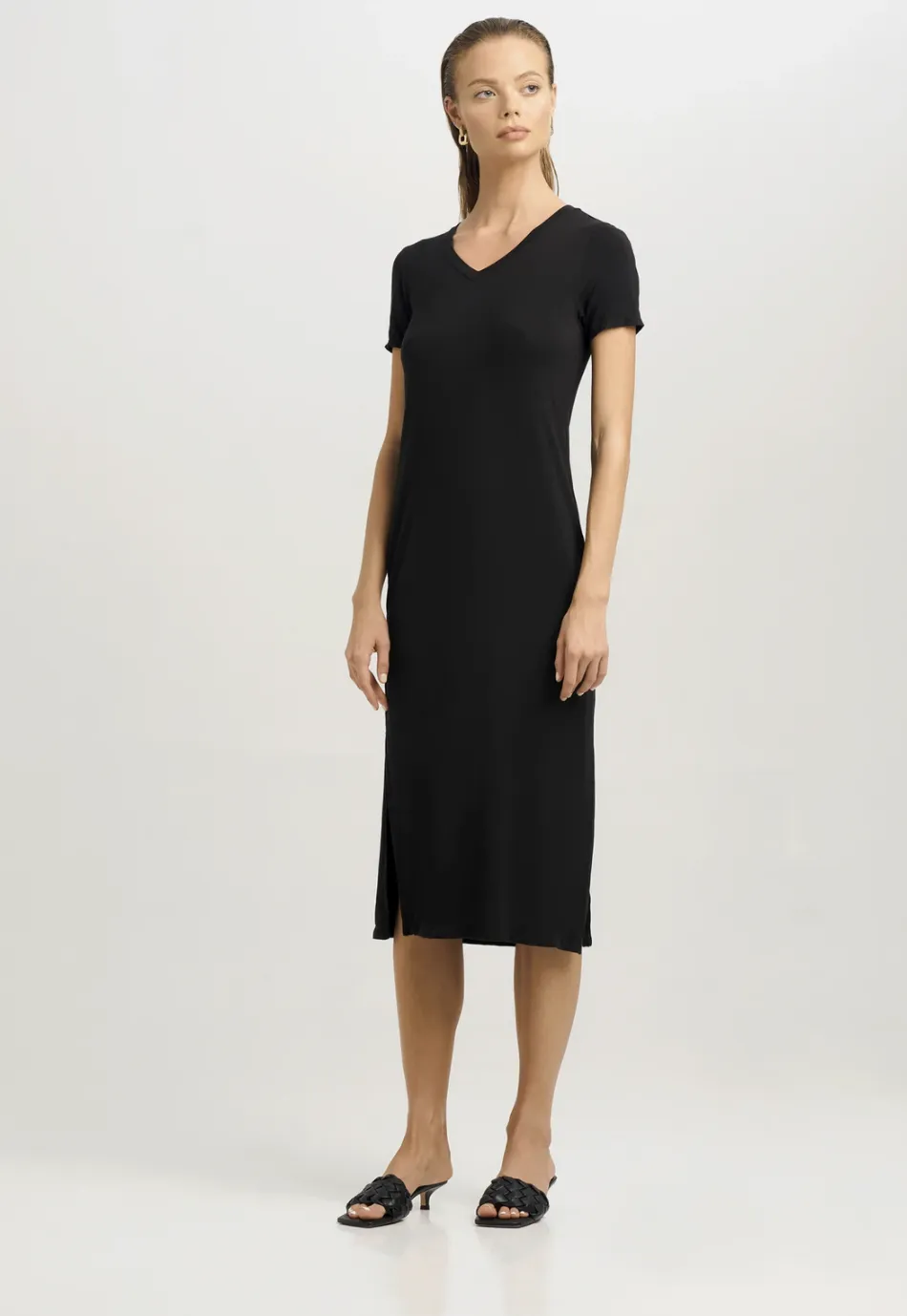 Marie V-Neck T-Shirt Dress