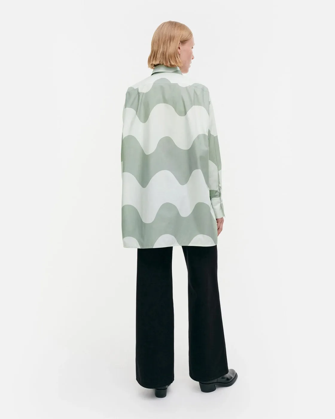 Marimekko Nila Lokki Cotton Poplin Shirt