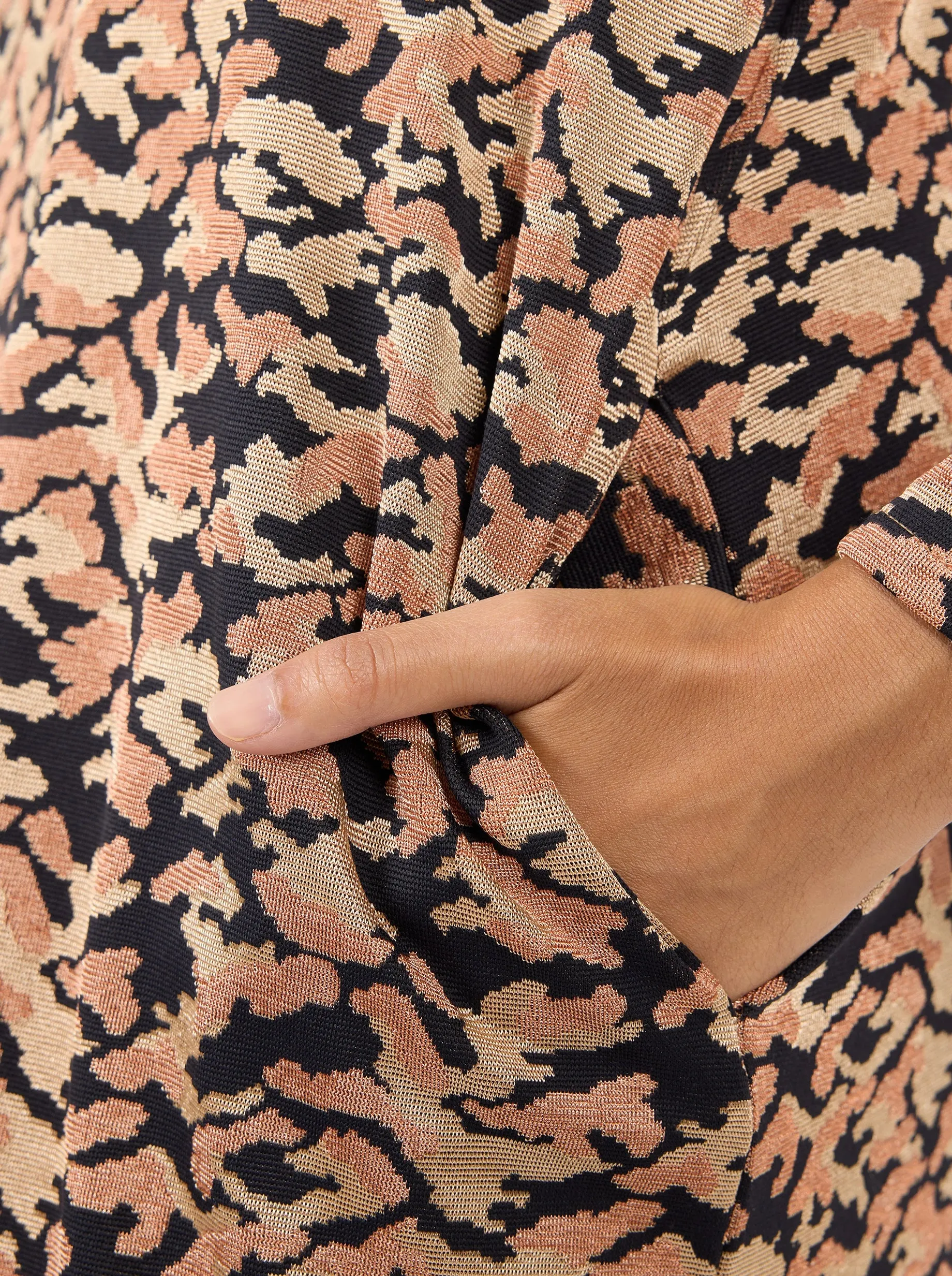Marshall dress in Feline knit