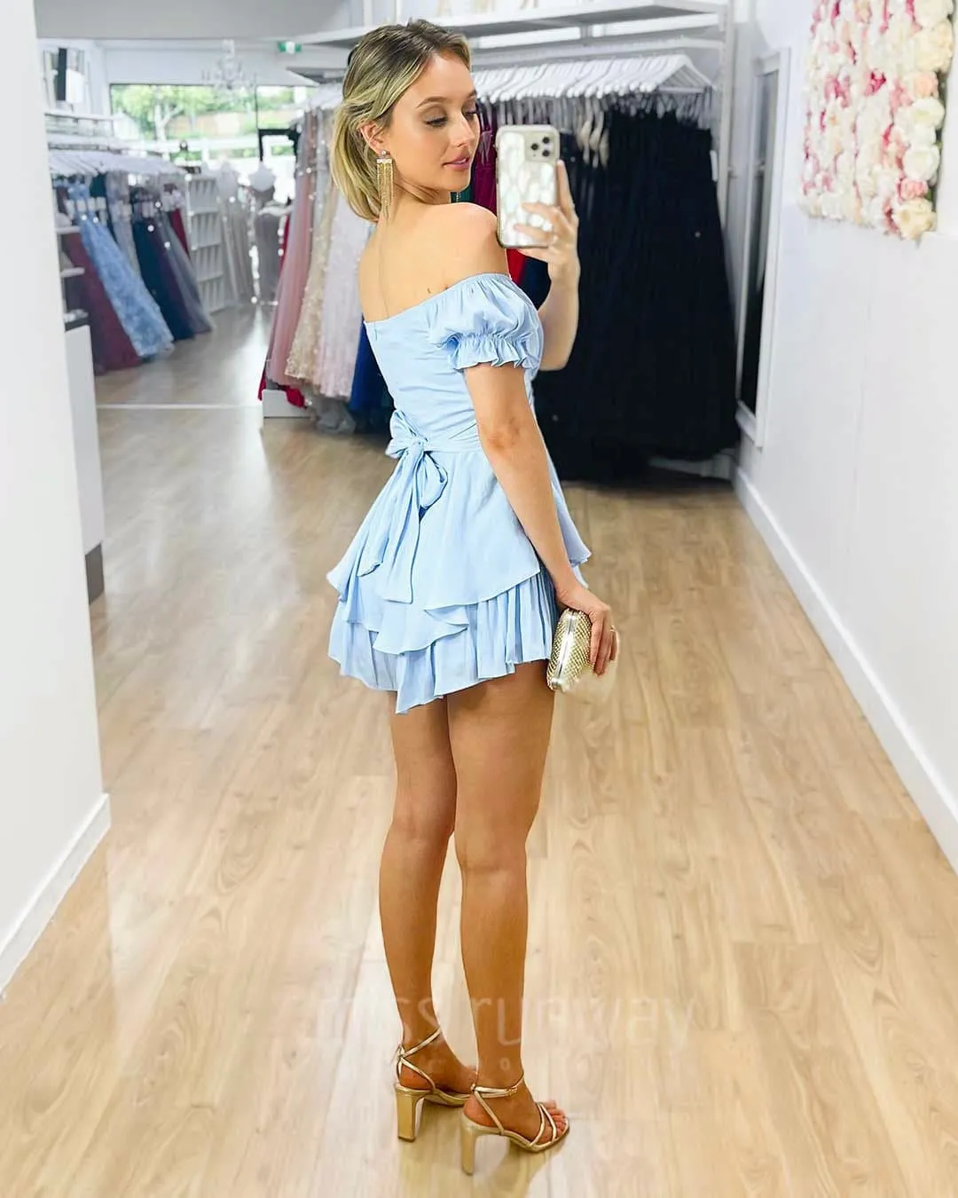 Masie Playsuit - Light Blue