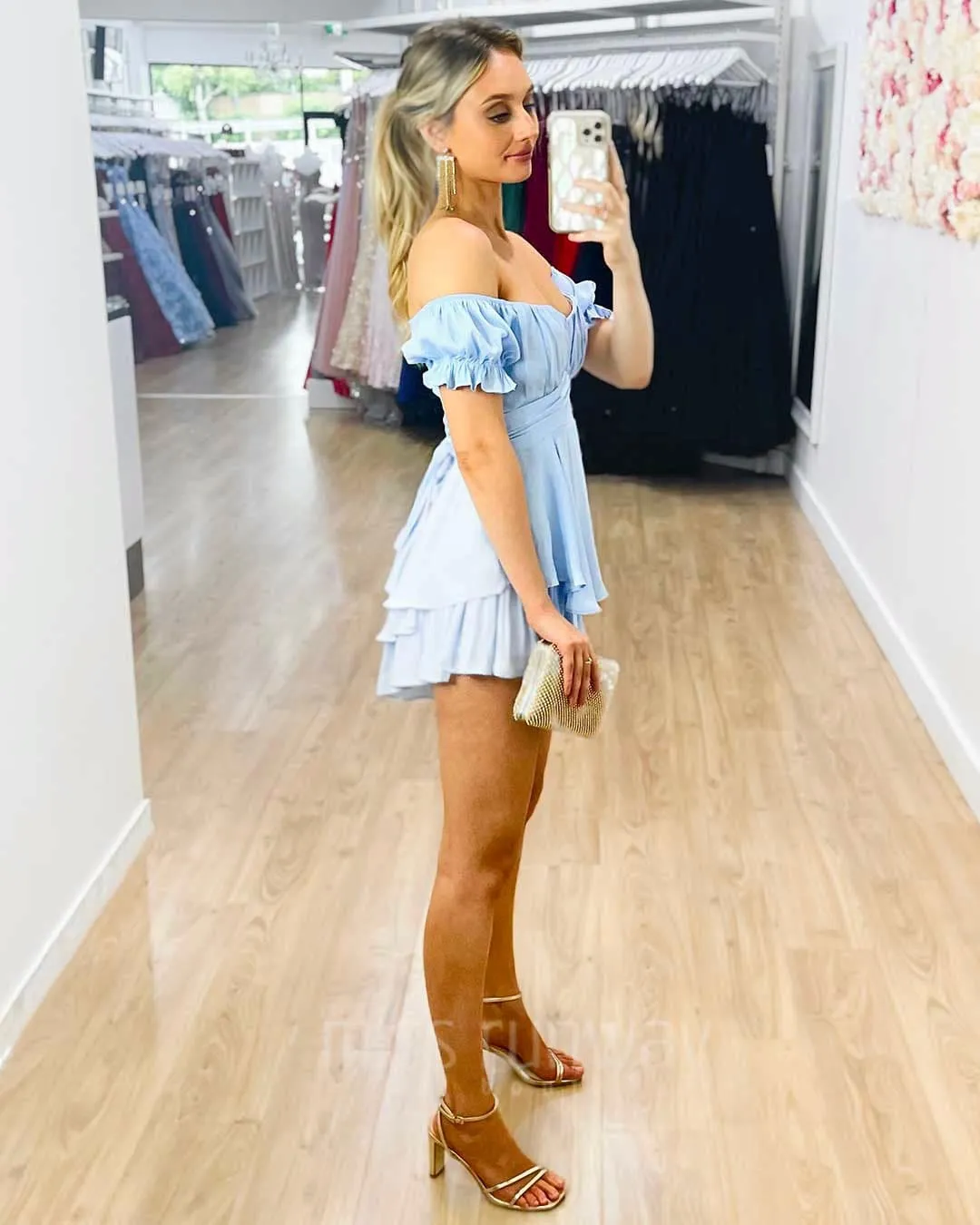 Masie Playsuit - Light Blue