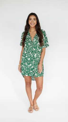 Maui Shirt Dress / Aloha Forest