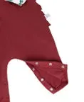Merry & Bright Ruffle Henley Placket Jumpsuit
